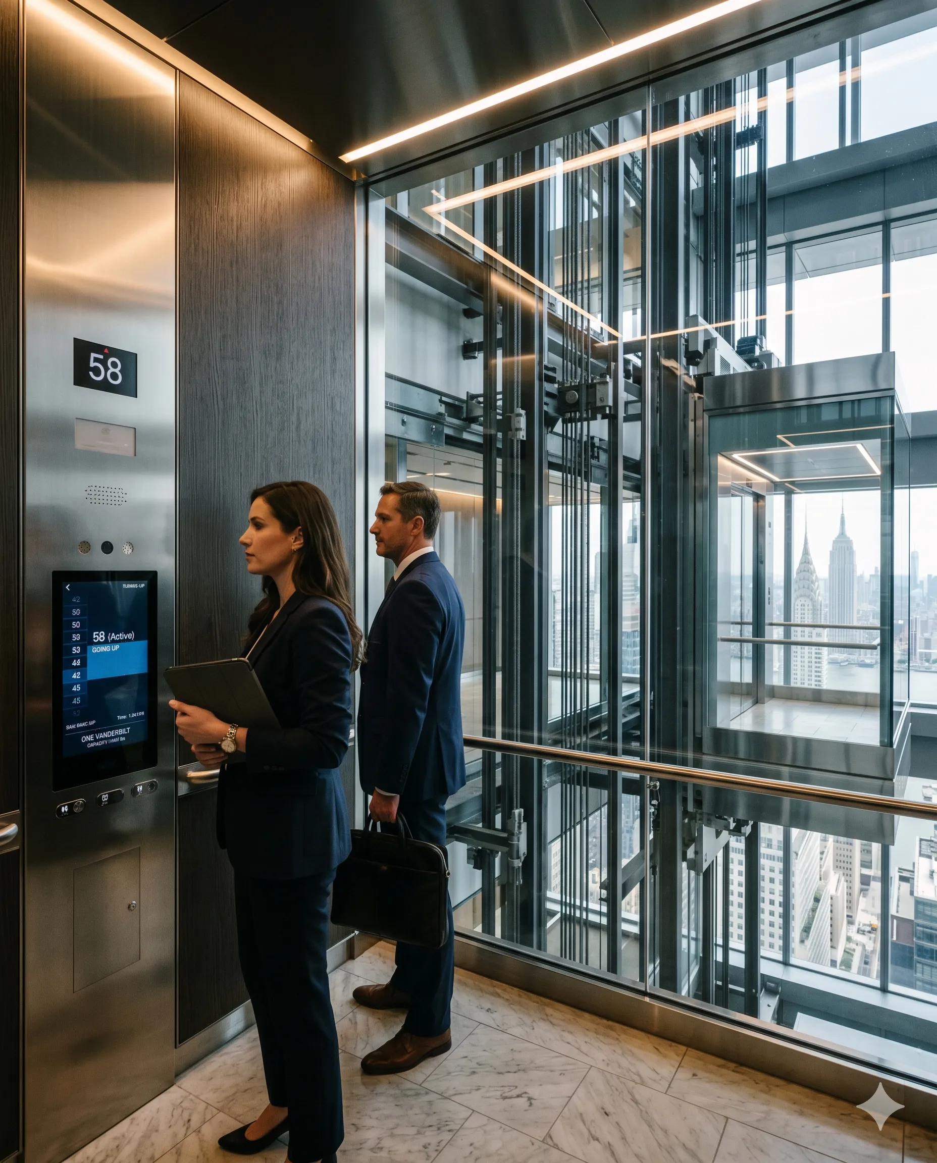 Traction elevator systems for high-rise buildings